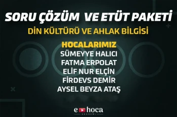 2022 KPSS ÖABT DKAB-İHL SORU ÇÖZÜM VE ETÜT PAKETİ 