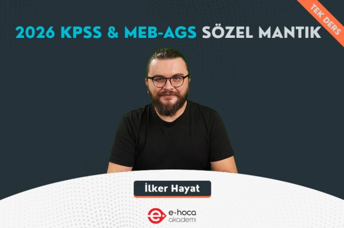 2026 KPSS & MEB-AGS SÖZEL MANTIK