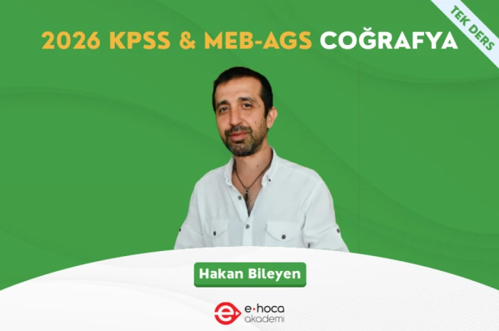 2026 KPSS & MEB-AGS - COĞRAFYA